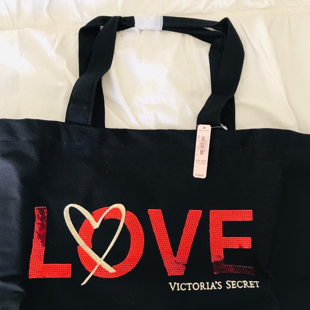 COPY - Victoria Secret Love sequined tote